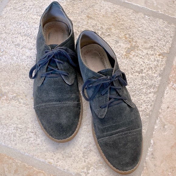 Hush puppies Suede Oxfords Lace up Shoes Moccasins Woman’s Size 8 - Picture 1 of 9